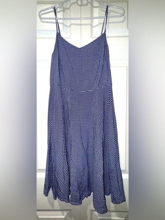 Old Navy Dresses & Skirts - Old Navy Blue Gingham cami Women's swing Dress. Size Medium. EUC